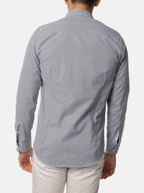 Chemise manches longues à motif - Kiabi