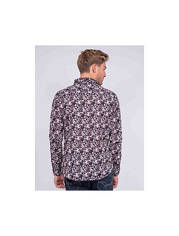 Chemise manches longues à motif DANAEL