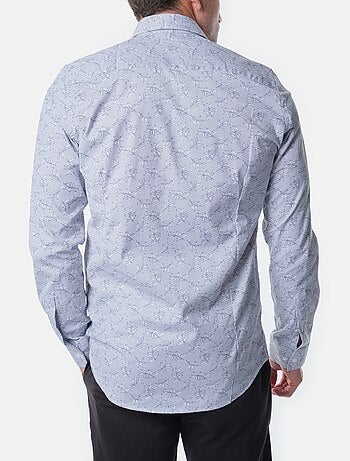 Chemise manches longues à motif