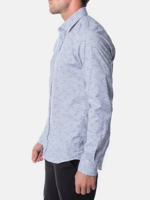 Chemise manches longues à motif - Kiabi