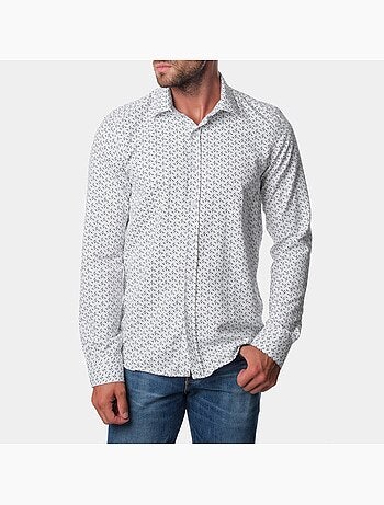 Chemise manches longues à motif