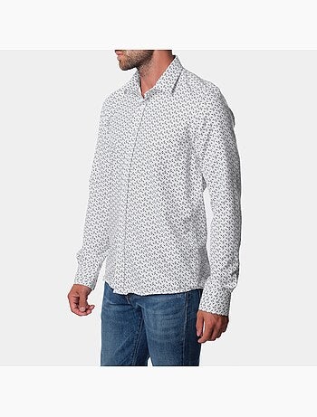 Chemise manches longues à motif