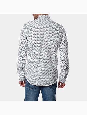 Chemise manches longues à motif