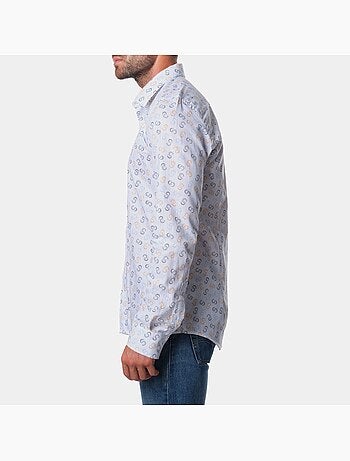 Chemise manches longues à motif