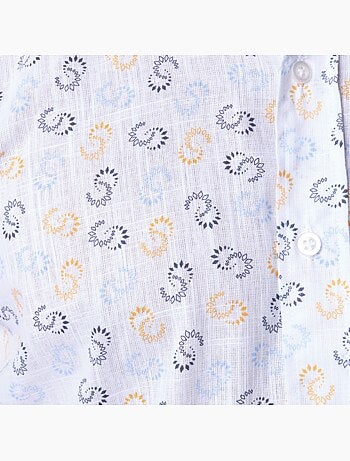 Chemise manches longues à motif