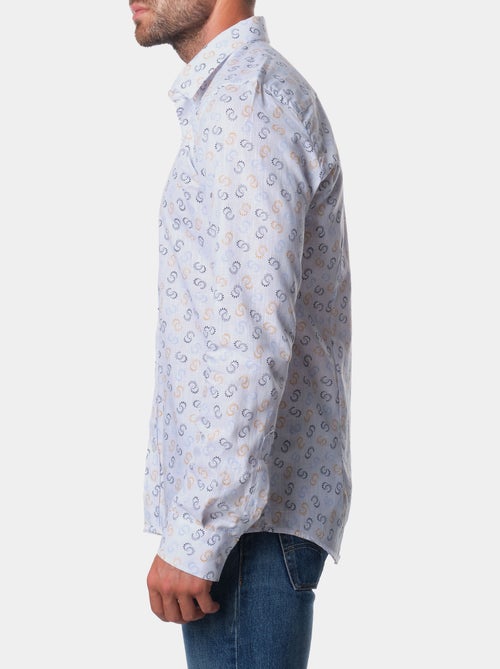 Chemise manches longues à motif - Kiabi