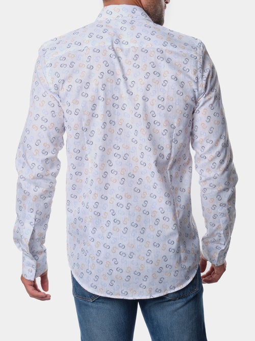 Chemise manches longues à motif - Kiabi