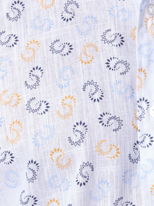 Chemise manches longues à motif - Kiabi