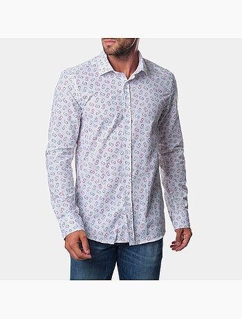 Chemise manches longues à motif