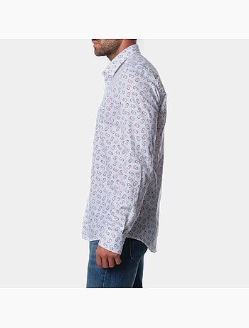 Chemise manches longues à motif
