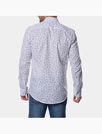 Chemise manches longues à motif