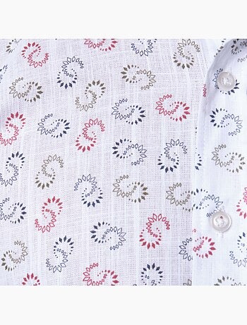 Chemise manches longues à motif