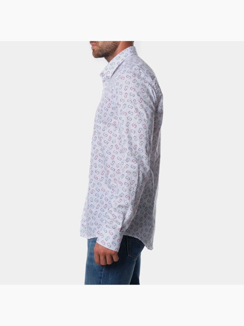 Chemise manches longues à motif - Kiabi