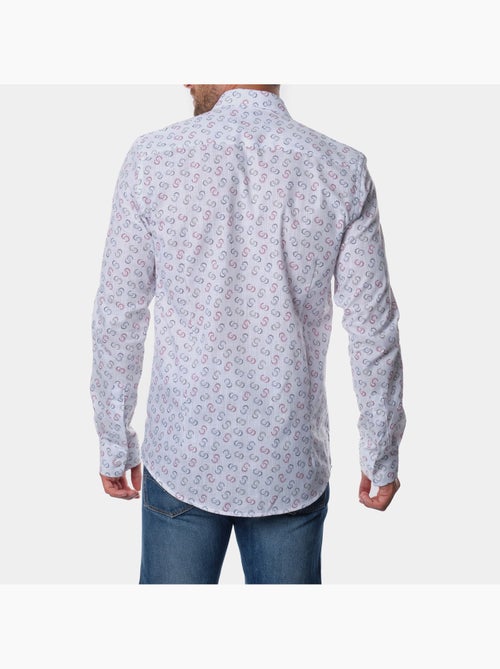 Chemise manches longues à motif - Kiabi