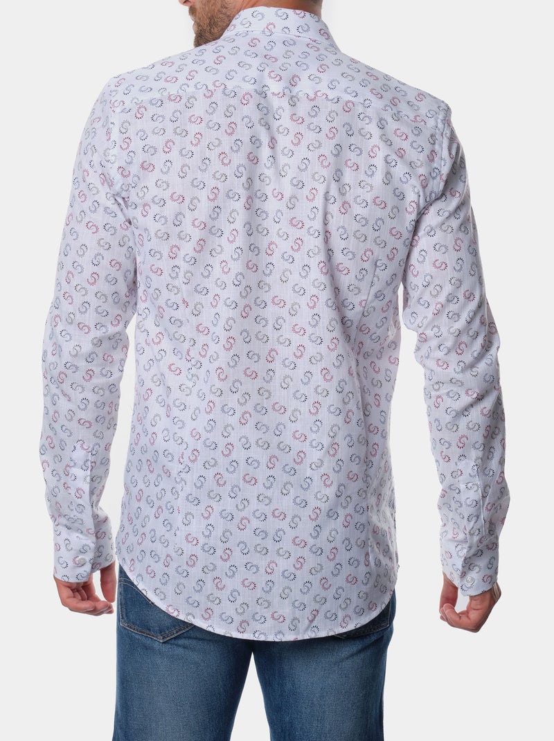 Chemise manches longues à motif Rouge - Kiabi