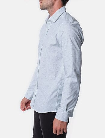 Chemise manches longues à motif