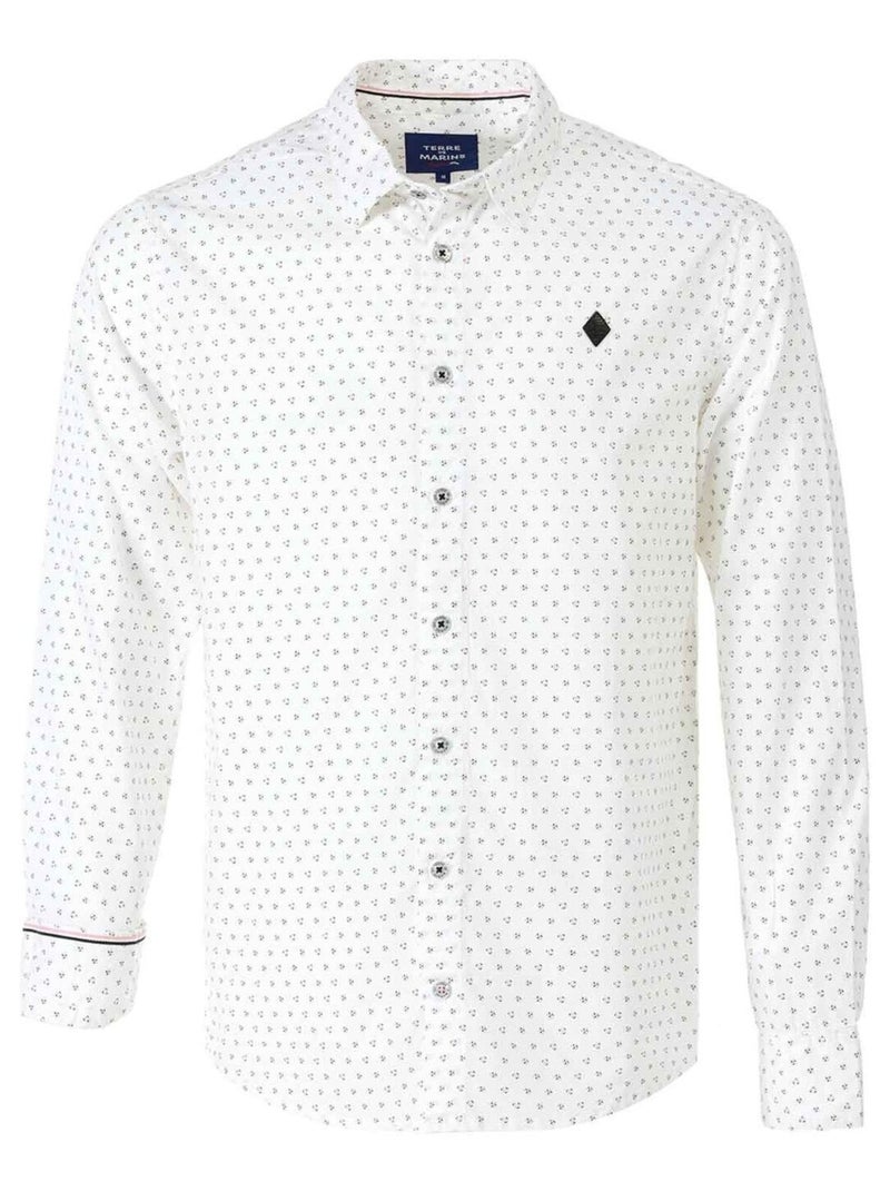 Chemise manches longues blanc Homme - Terre de Marins Blanc - Kiabi