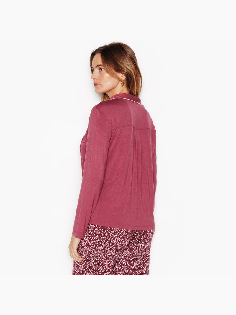 Chemise manches longues camilla - rougegorge lingerie Rose - Kiabi