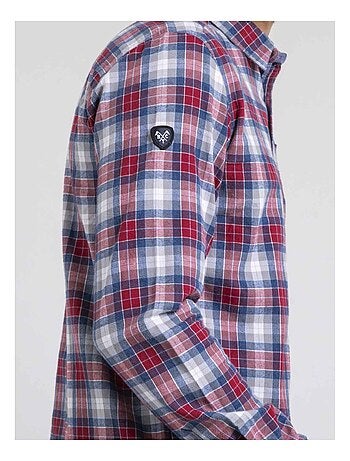 Chemise manches longues carreaux pur coton flanelle TADONOL