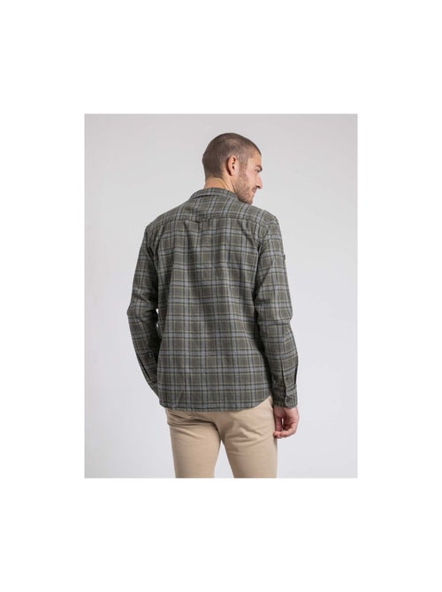 Chemise manches longues carreaux pur coton flanelle TADUMIR - Kiabi