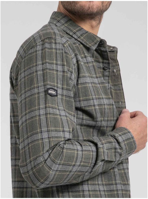 Chemise manches longues carreaux pur coton flanelle TADUMIR - Kiabi