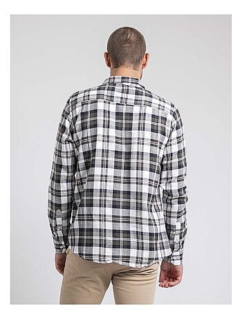 Chemise manches longues carreaux pur coton flanelle TELIMAX