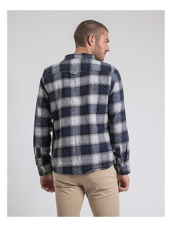 Chemise manches longues carreaux pur coton flanelle TELOROK