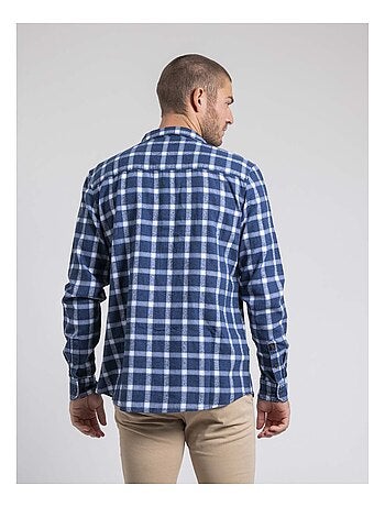 Chemise manches longues carreaux pur coton flanelle TOLFOX
