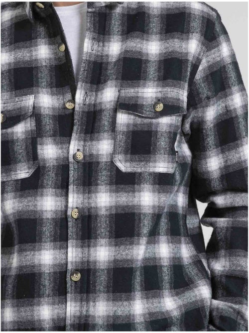 Chemise manches longues carreaux pur coton TARIPARC - Kiabi