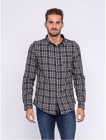 Chemise à Carreaux En Flanelle Pour Homme – Manches Longues, Coupe Droite, Confort Hiver, Style Bûcheron Décontracté - 6