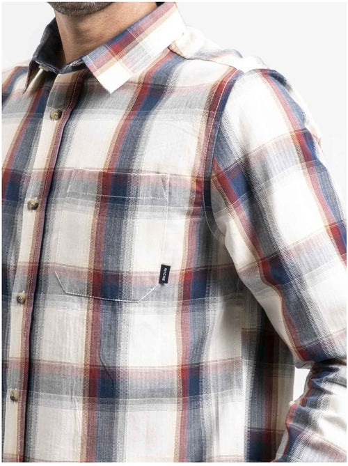 Chemise manches longues carreaux pur coton TOBILET - Kiabi