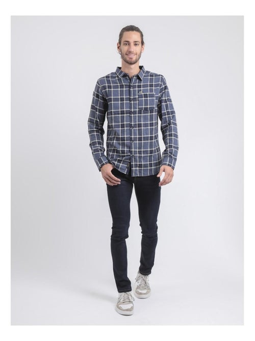 Chemise manches longues carreaux TADULOR - Kiabi