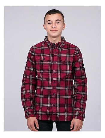 Chemise manches longues carreaux TAMARO garçon