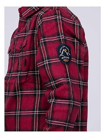 Chemise manches longues carreaux TAMARO garçon