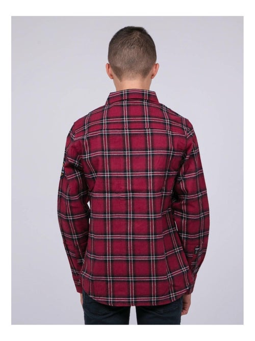 Chemise manches longues carreaux TAMARO garçon - Kiabi