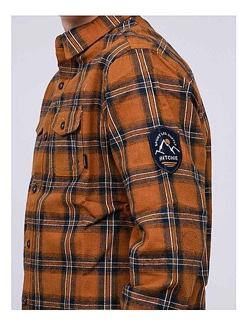 Chemise manches longues carreaux TAMARO garçon