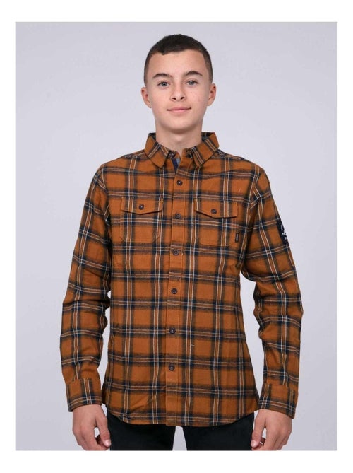 Chemise manches longues carreaux TAMARO garçon - Kiabi