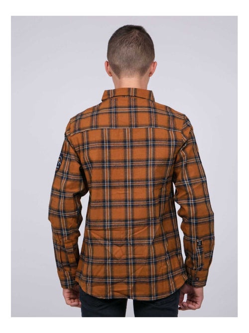 Chemise manches longues carreaux TAMARO garçon - Kiabi