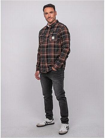 Chemise manches longues carreaux torilou