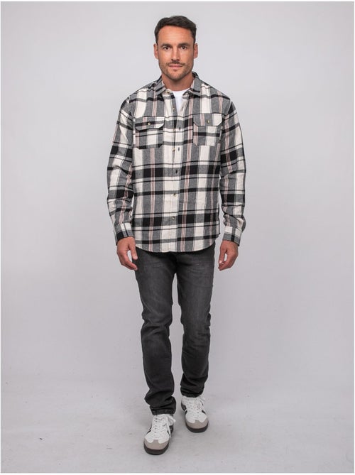 Chemise manches longues carreaux toxfeat - Kiabi Chemise manches longues carreaux toxfeat - Kiabi