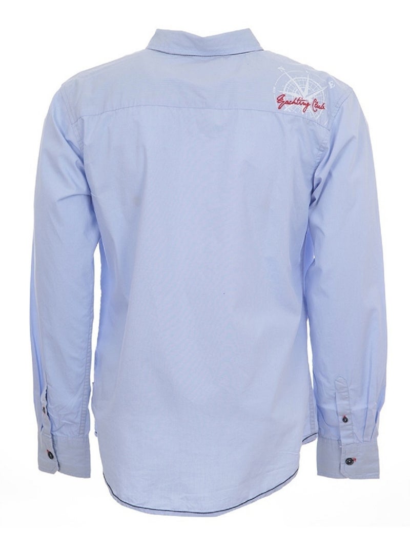 Chemise manches longues   CLANVER - VENT DU CAP Bleu clair - Kiabi