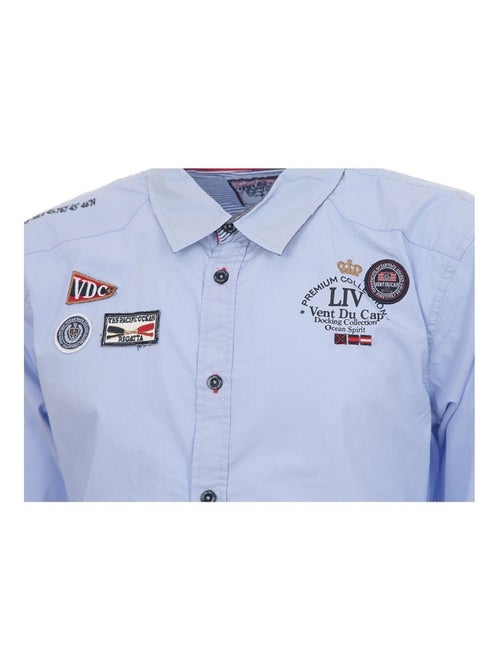 Chemise manches longues   CLANVER - VENT DU CAP - Kiabi