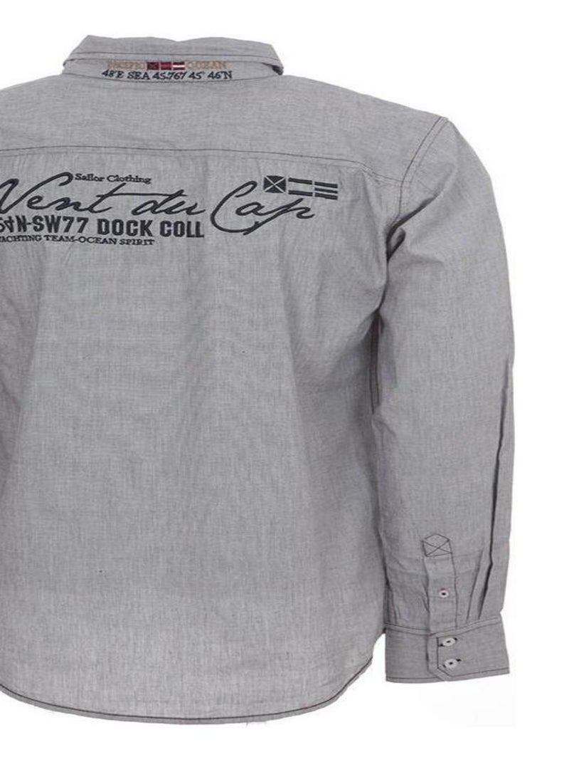 Chemise manches longues   CLOUD - VENT DU CAP Gris - Kiabi