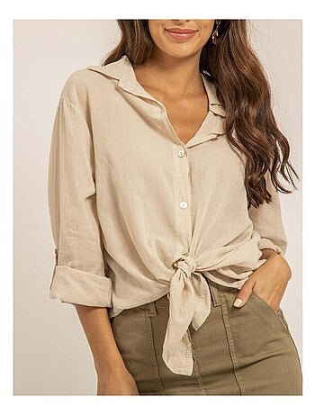 Chemise manches longues coton ORINE