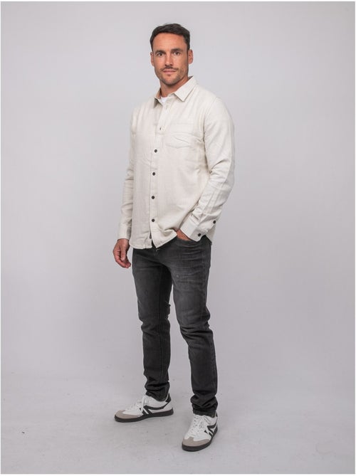 Chemise manches longues coton tiwatch - Kiabi Chemise manches longues coton tiwatch - Kiabi