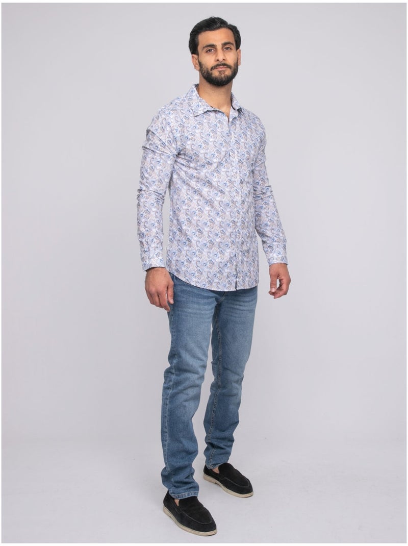 Chemise manches longues DRIFALIT Bleu - Kiabi
