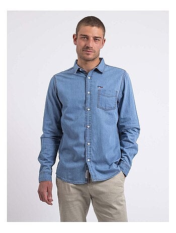 Chemise manches longues effet denim DENVIK