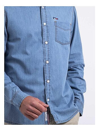 Chemise manches longues effet denim DENVIK