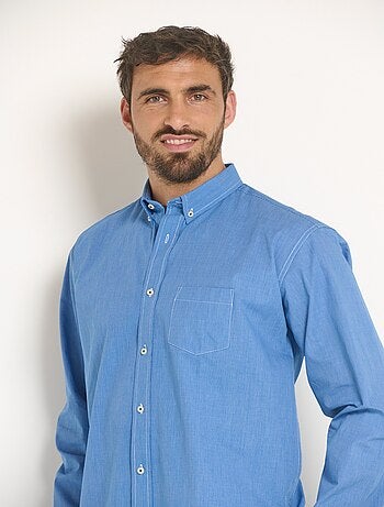 Chemise manches longues en chambray