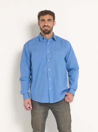 Chemise manches longues en chambray